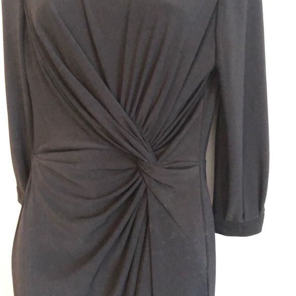 Polo Ralph Lauren black Jersey gathered dress Sz 6 - Picture 3 of 5